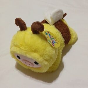 SMOOCHY PALS by Linzy Toys Fuzzy Hooded Bee Plush 10” With Tag